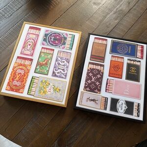 Designer Matchbox Art Prints - Colorful Luxury Logos